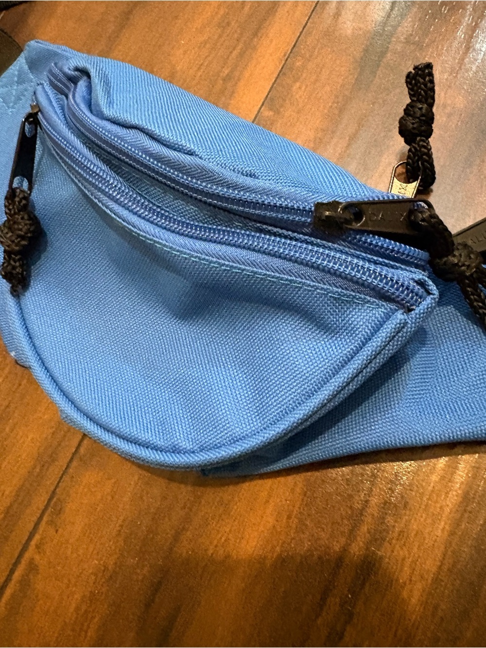 Light Blue Canvas Waist Bag